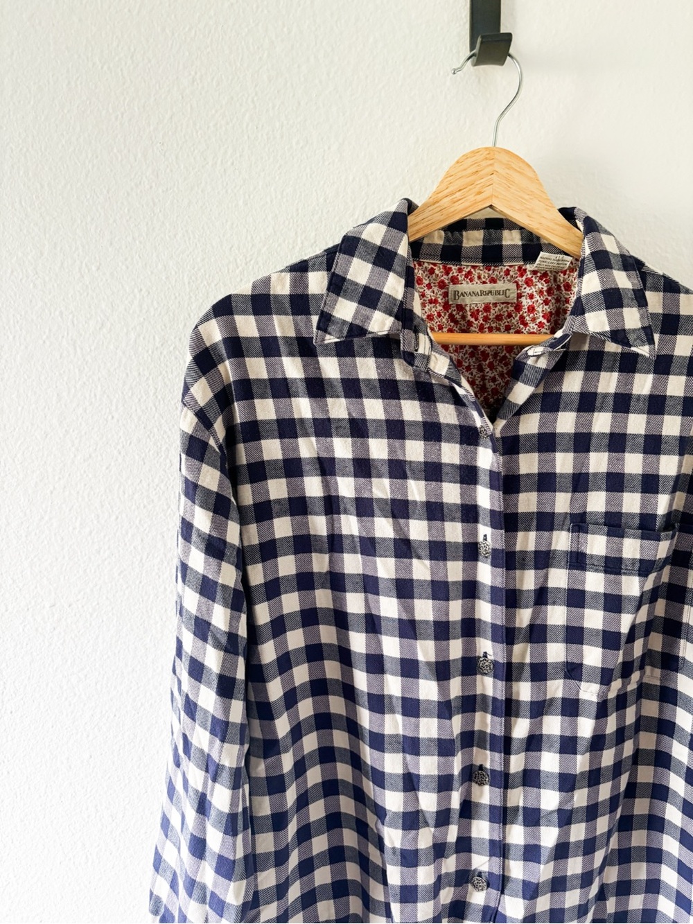 Vintage Banana Republic Gingham Button-Down Shirt
